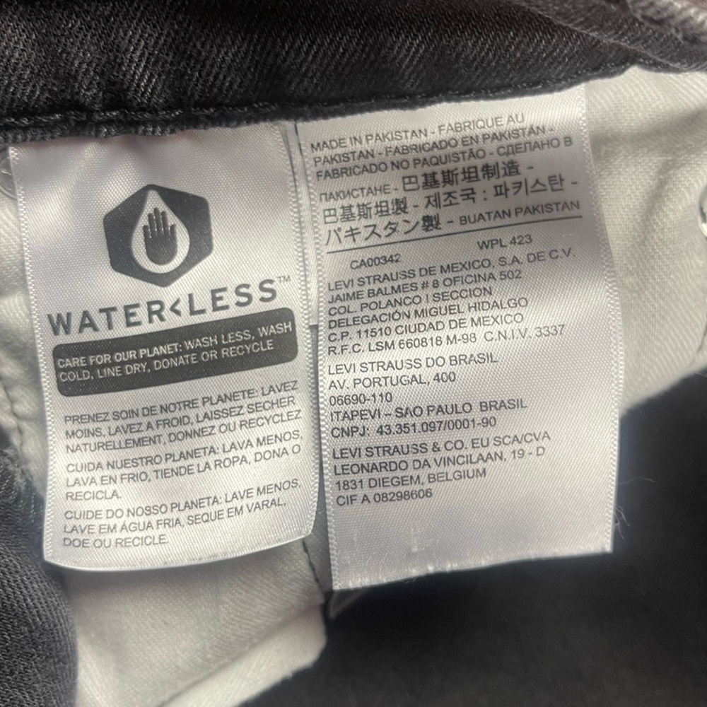 LEVI'S DENIM 512 BLACK - Picture 11 of 12